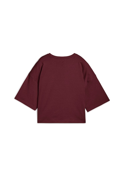 Puma Wardrobe Ess Oversized Tee Kadın Yetişkin T-shirt Bordo