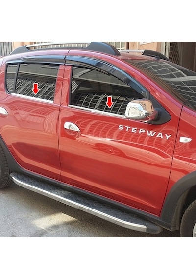 Dacıa Sandero Stepway Krom Cam Çıtası 4 Kapı 2014-2019