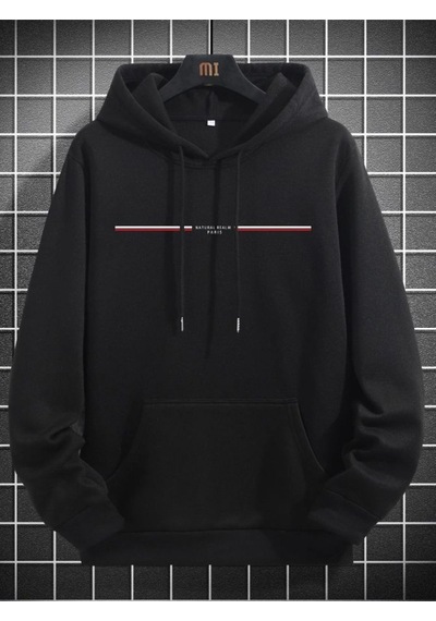 Altamira Unisex Paris Baskılı Kapşonlu Oversize Sweatshirt 001