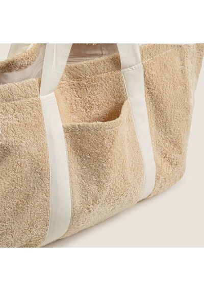 Chakra Esida Plaj Çantası 41x18x30cm Natural