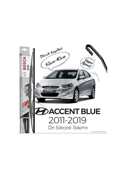 Hyundai Accent Blue Silecek Takımı Bosch Eco 2011-2019