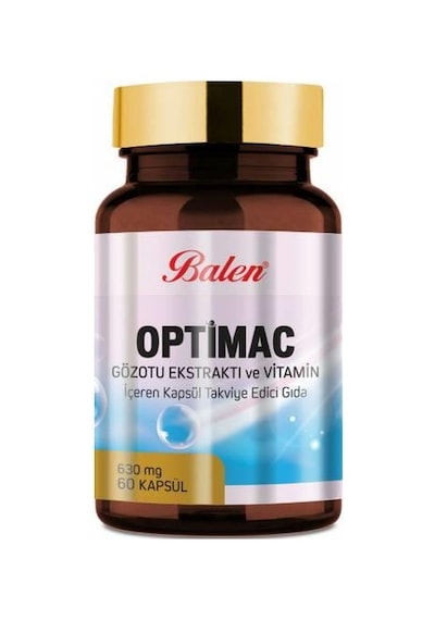 Balen Optimac Gözotu Ekstraktı ve Vitamin 630 MG 60 Kapsül