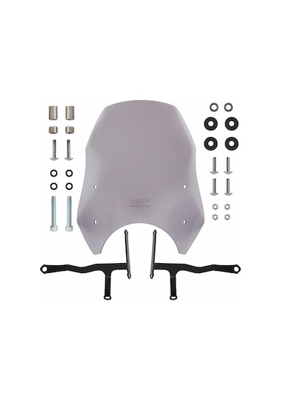 GP Kompozit Honda CL 250 2023-2024 Uyumlu Ön Cam Füme 39 cm