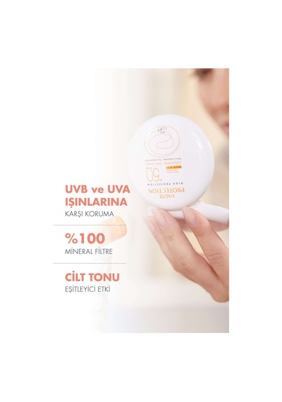 Beige Compact Spf0+ Mineral Filtreli Kompakt Açık Renkli Güneş Koruyucu 10 Gr