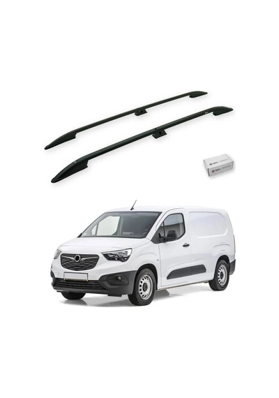 Turtle Opel Combo E 2019-2025 / Kısa Şasi Tavan Çıtası Crown Siyah