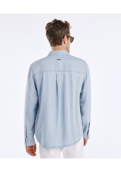 Yargıcı Denim Gömlek 25yegm6004x 485 Mavi