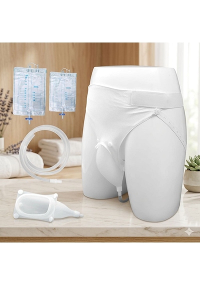 Kadınlar İçin Ergonomik Idrar Toplama Torbası-külotlu,hijyenik Ve Güvenli Kullanım Kadınlara Özel Tek Ebat