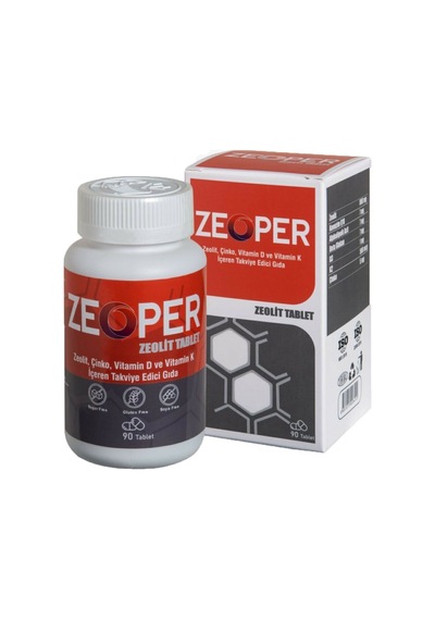 Zeoper Zeolit. Çinko. Vitamin D Ve Vitamin K Takviye Edici Gıda