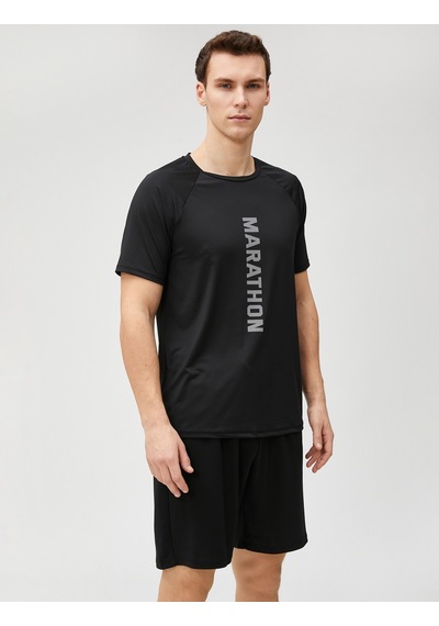 Koton Spor Tişört Slogan Baskılı Bisiklet Yaka Reglan Kol Siyah 3Sam10075Nk 3Sam10075Nk999 Siyah Koton Spor Tişört Slogan Baskılı Bisiklet Yaka Reglan Kol Siyah 3Sam10075Nk 3Sam10075Nk999 Siyah