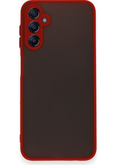 Newface Samsung Uyumlu Galaxy A25 5g Kılıf Montreal Silikon Kapak - Kırmızı Kırmızı
