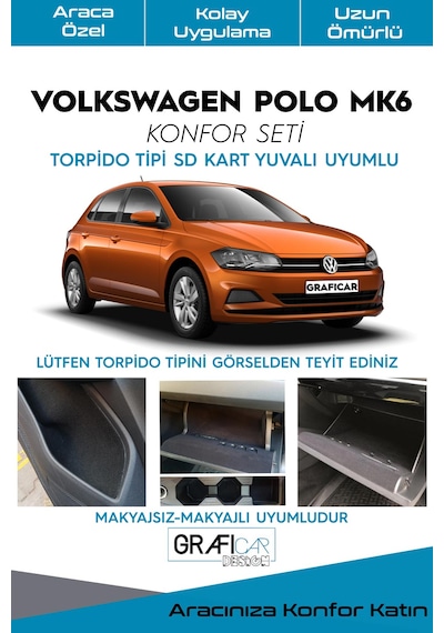 Volkswagen Polo Mk6 Uyumlu Konfor Seti /torpidoda Kart Yuvası Var