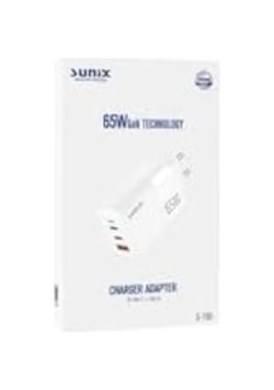 65w Gan Teknoloji 2x Usb-c Ve Usb-a Şarj Adaptörü S-150