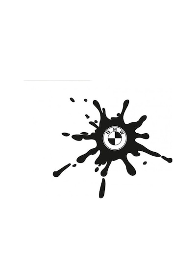 B M W Damla Görünümlü Sticker Damlası Yapıştırma 2 Adet