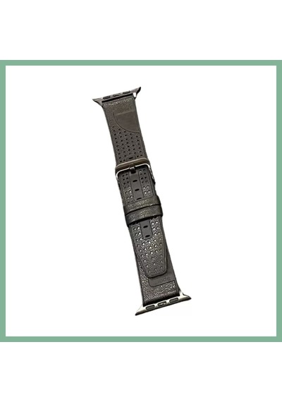Bşkvirgo Movenchy Watch 45mm Uyumlu Buff Deri Kordon - Siyah Bsk2026