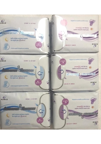 Tienz Tiens Hijyenik Kadın Pedi Gündüz Seti 10'lu 3 Paket Gece 8 Li