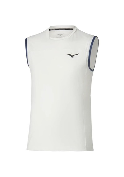 Mizuno Stargazer Shadow Erkek Kolsuz Tişört Beyaz / Kırmızı Çok Renkli
