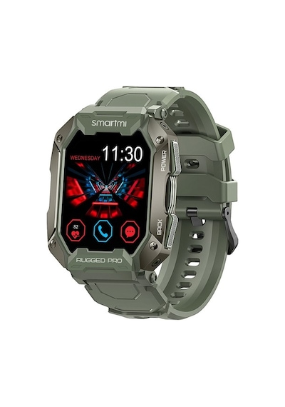 Smartmi Rugged Pro Akıllı Saat Yeşil (Tansiyon Ölçme, Bluetooth A