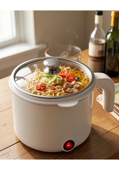 Mini Elektrikli Pişirici, 1 Litre, Buharda Pişirme Tepsili Çok Renkli