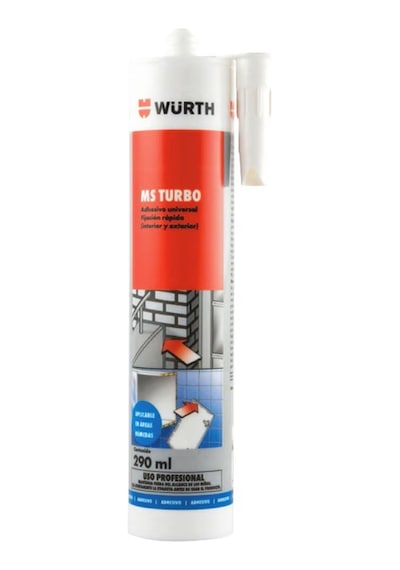 Würth High Tack Yapıştırıcı 290 Ml Beyaz - Süper Hızlı Kuruyan Ms Turbo Yapıştırıcı