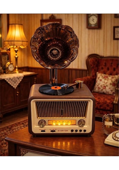 Everton Rt-608 Bluetooth Fm-usb-tf-aux Şarjlı Nostaljik Radyo Kdo
