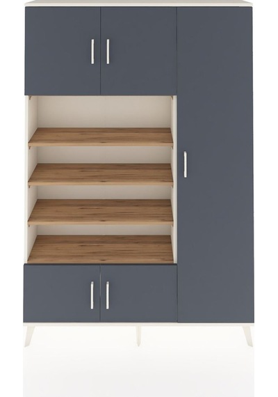 Arges Dolap 11 Raflı 5 Kapaklı 132x30x195 Aytaşı-antrasit/çam Aytaşı Arges Dolap 11 Raflı 5 Kapaklı 132x30x195 Aytaşı-antrasit/çam Aytaşı