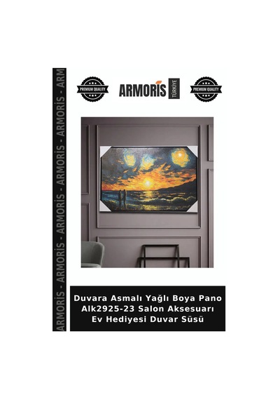 Duvara Asmalı Yağlı Boya Pano Alk2925-23 Salon Aksesuarı Ev Hediyesi Duvar Süsü