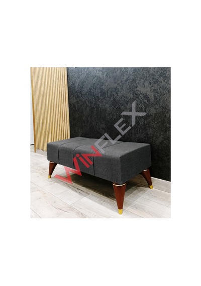 Winflex Şık Ve Fonksiyonel Dekoratif Puf 38x100 Cm Antrasit