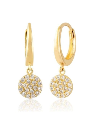 Sembolgold Taşlı Altın Küpe