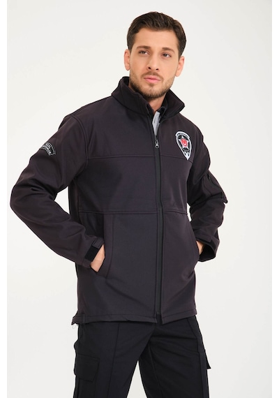 Yeni Tip Özel Güvenlik Softshell Mont Füme