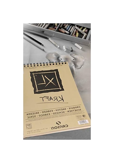 Spiralli Kraft Eskiz Defteri, A5 Boyutunda 40 Sayfa İle Sanat Yapın