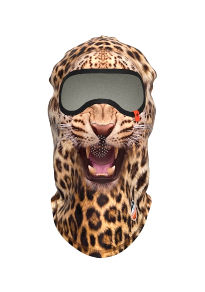 Funny Balaklava, Su İtici Özellikli Dwr Baskılı Snowboard, Kayak, Motosiklet, Bisiklet Kar Maskesi Leopar
