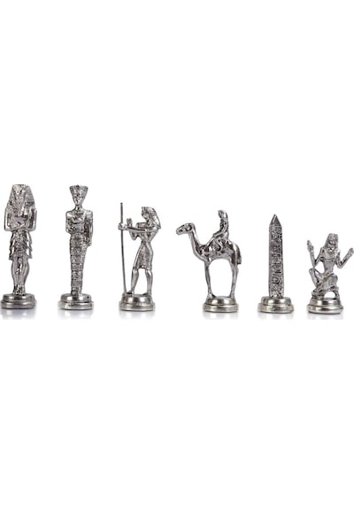 Gifthome Metal Satranç Takımı-seti büyük mısır parlak gül sandıkl