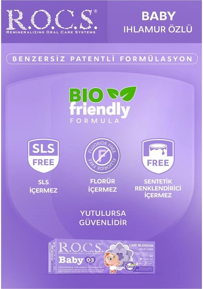 R.o.c.s. Baby 0-3 Yaş Ihlamur Özlü Diş Macunu 35ml