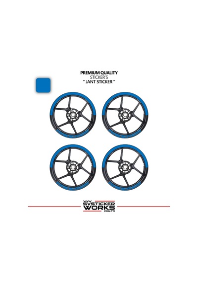 Tvs Raider 125 Jant Şeridi Yarım Jant Kaplama & Raider 125 Yazı Sticker Seti 45973760