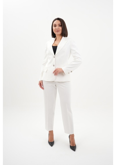 Velnara Moda Kırık Beyaz Modern Klasik Kadın Takım Elbise - Düğme Detaylı Ceket & Dar Paça Pantolon Kırık Beyaz - 942454823 Kırık Beyaz Velnara Moda Kırık Beyaz Modern Klasik Kadın Takım Elbise - Düğme Detaylı Ceket & Dar Paça Pantolon Kırık Beyaz - 942454823 Kırık Beyaz