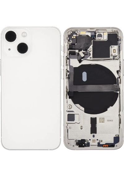 Apple Uyumlu iPhone 13 Mini Boş Kasa Beyaz