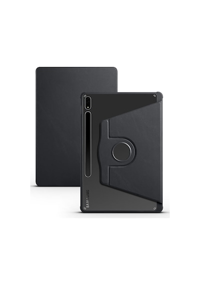 Galaxy Uyumlu  Tab S7 Fe Lte T737-t736-t733-t730 Kılıf Zore Termik Kalem Bölmeli Dönebilen Standlı Kılıf