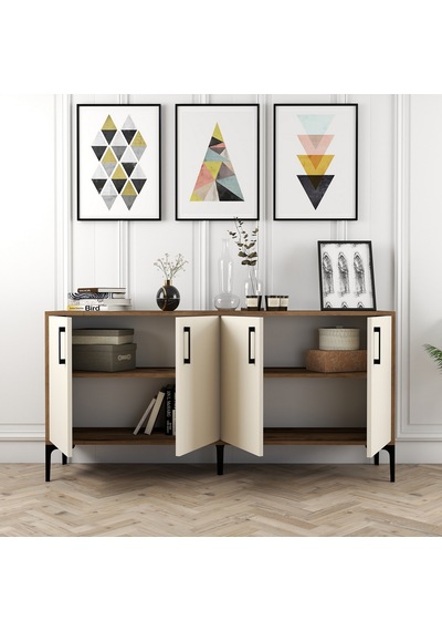 Kiev 160cm Konsol - Ceviz / Krem