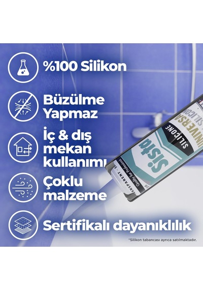 Tr Silikon Mastik Universal, Çeşitli Yapı Elemanlarının Dolgusu Ve Yapıştırılması İçin Güçlü Yapıştırı Diğer