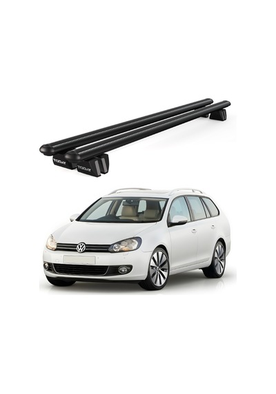 Pençe Volkswagen Golf 2009-2013 Uyumlu Siyah Ara Atkı Port Bagaj Tavan Barı