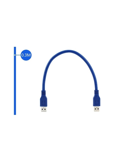 Usb 3.0 Erkek Erkek Kablo Usb 3.0 Harici Harddisk Kablo 30 Cm