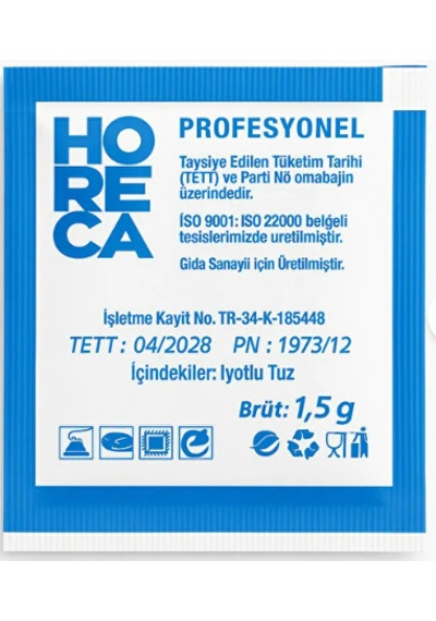 Master Pack Tek Kullanımlık Kare Tuz 1000 Adet