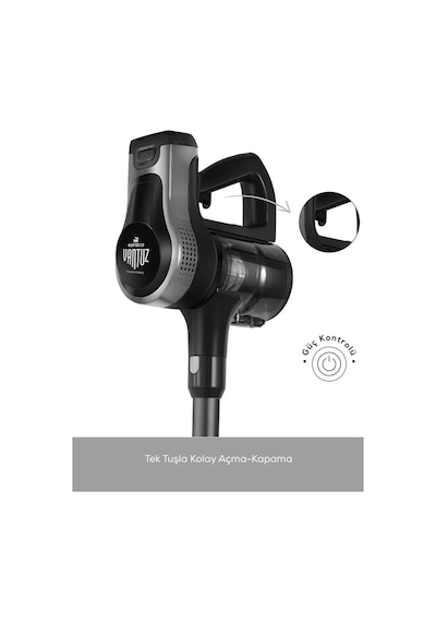 Karaca Vantuz Power Force Pro 2 in 1 Şarj Edilebilir Dik Süpürge