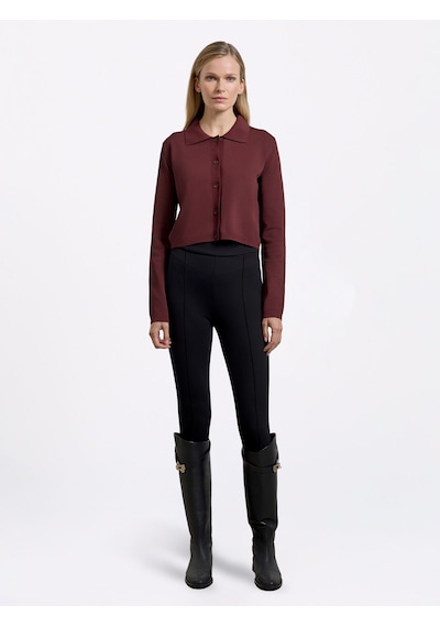 Karaca Kadın Slım Fıt Triko Hırka-bordo 124301040-61-xl 120286 Bordo