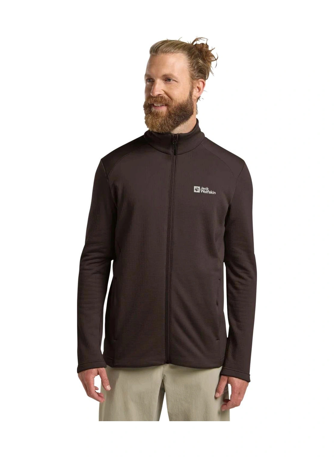 Jack Wolfskın Jack Wolfskin Kolbenberg Fz Erkek Kahverengi Polar Ceket D0108 Kahve