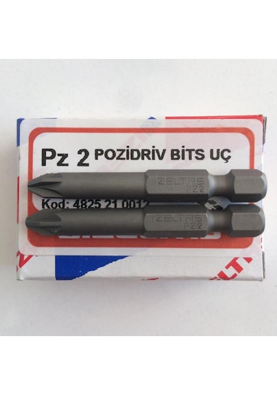İzeltaş Pozidriv Pz2 Bits Yıldız Uç Yıldız Vida Sıkma Ucu 50 MM 2
