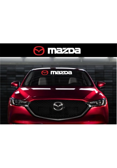 Oto Sticker Mazda Alınlık Ön Cam Sticker 60Cm Araba Sticker