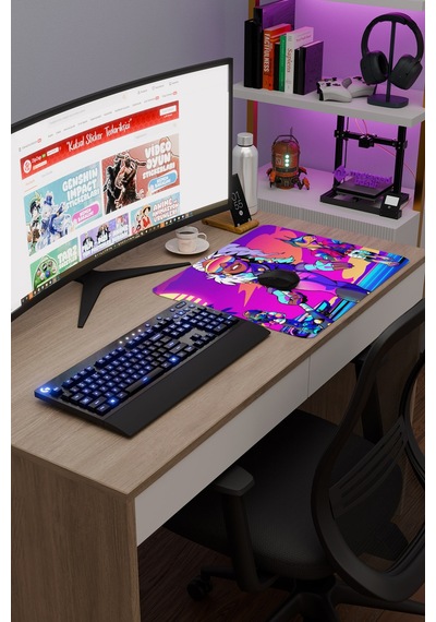 Brawlhalla Kaymaz Dikişli Kauçuk Oyuncu Mousepad V4 - 48x40 Xl Gaming Mouse Pad Fare Altlığı