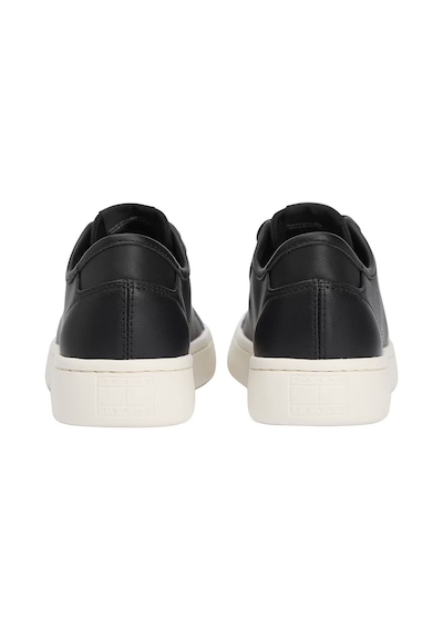 Tommy Hilfiger Kadın Hafif Tabanlı Kort Sneaker - Siyah Triple Black