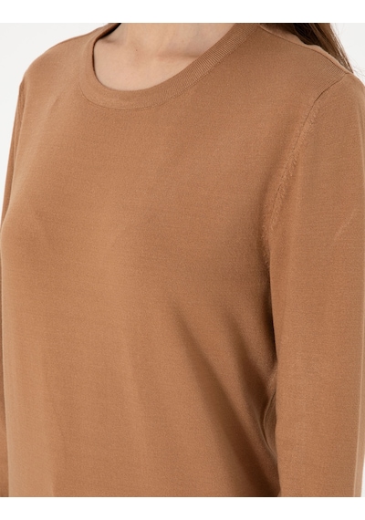 Pierre Cardin Kadın Camel Kazak /triko 50290566-vr015 CAMEL